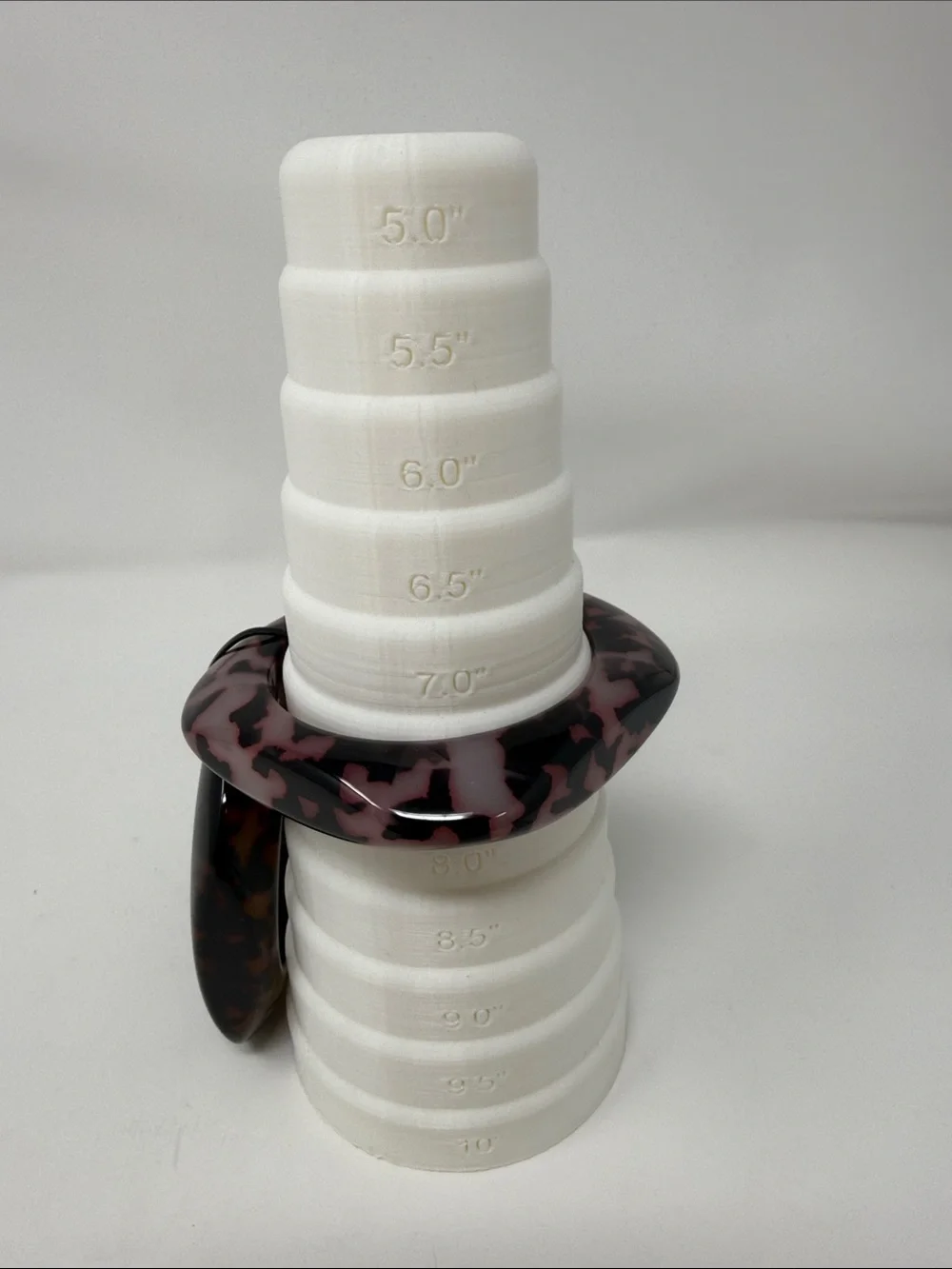 Guess Tortoiseshell Resin Bangle Set - Brown with Pink Accents